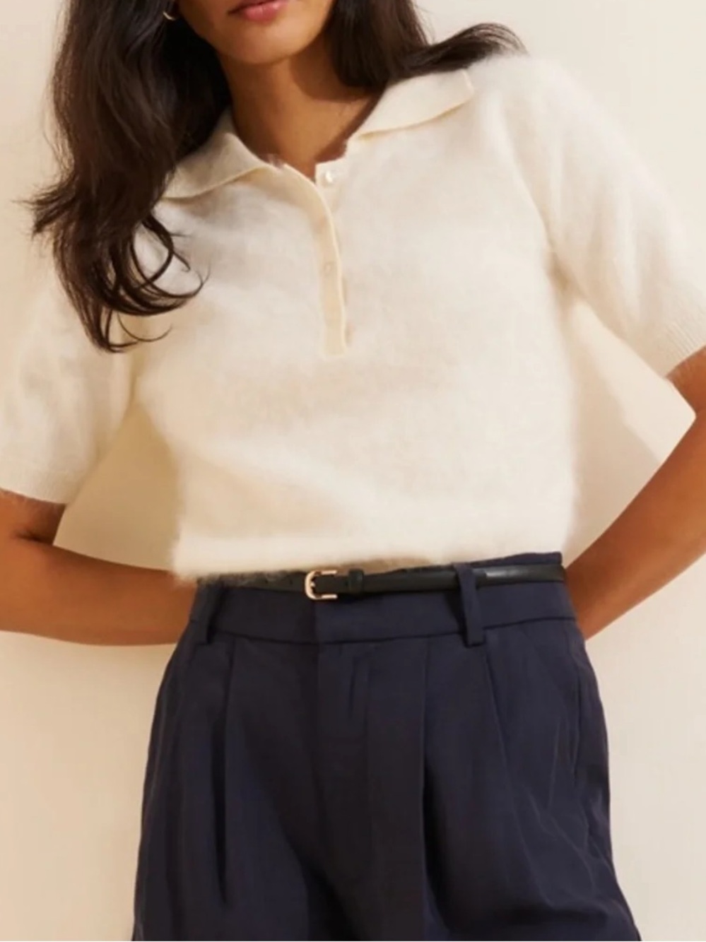 Pure cashmere NYC Polo Brushed sweater